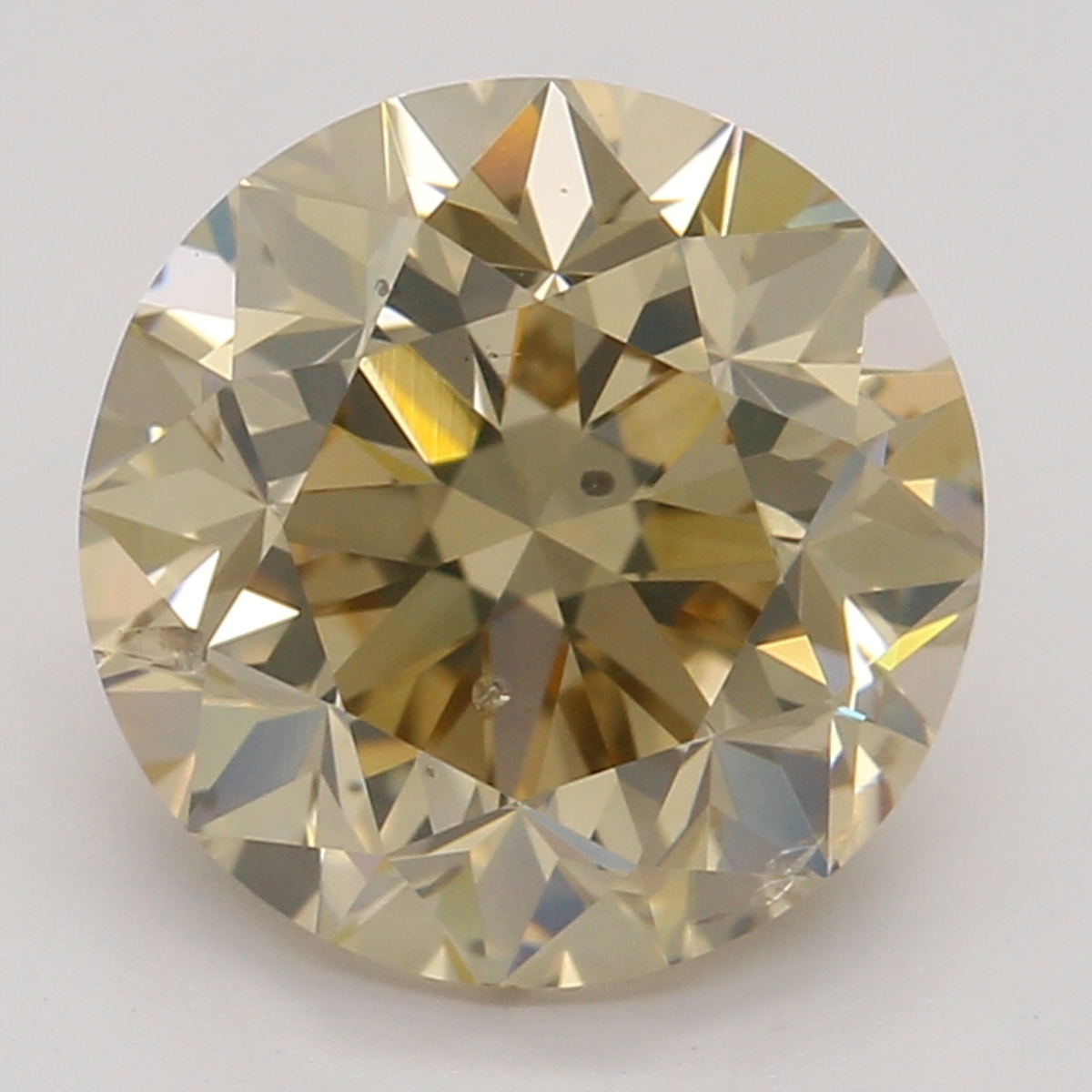 2.01 ct Round Fancy Brown natural diamond